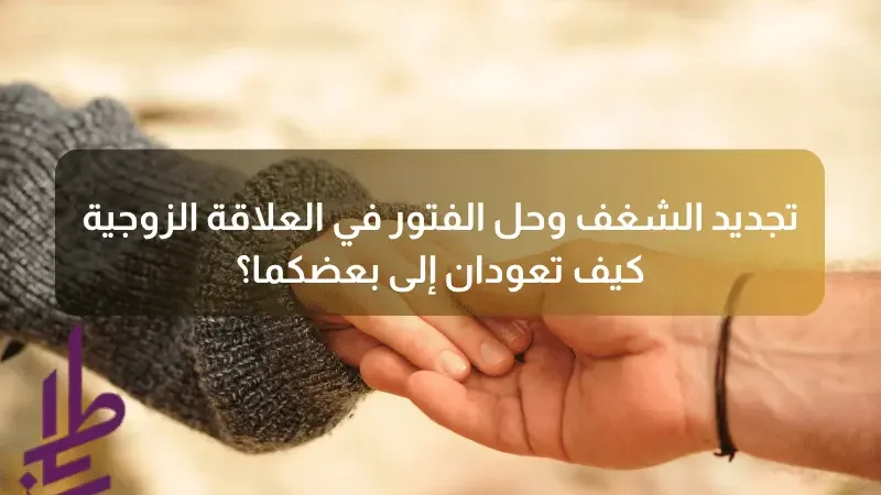 تجديد الشغف وحل الفتور في العلاقة الزوجية: كيف تعودان إلى بعضكما؟